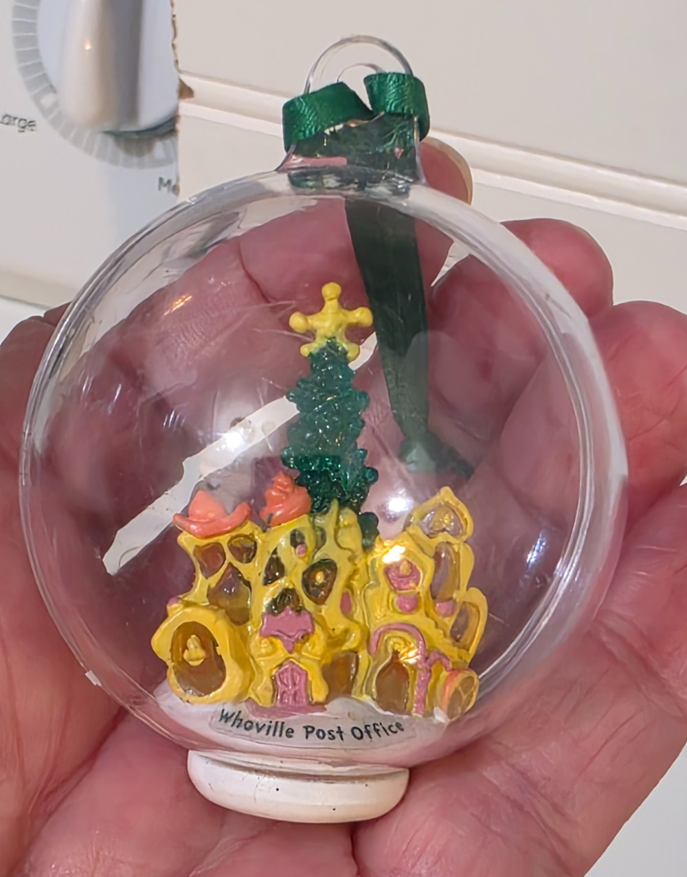 USPS Dr Seuss The Grinch Light- Up Whoville Post Office Christmas Ornament
